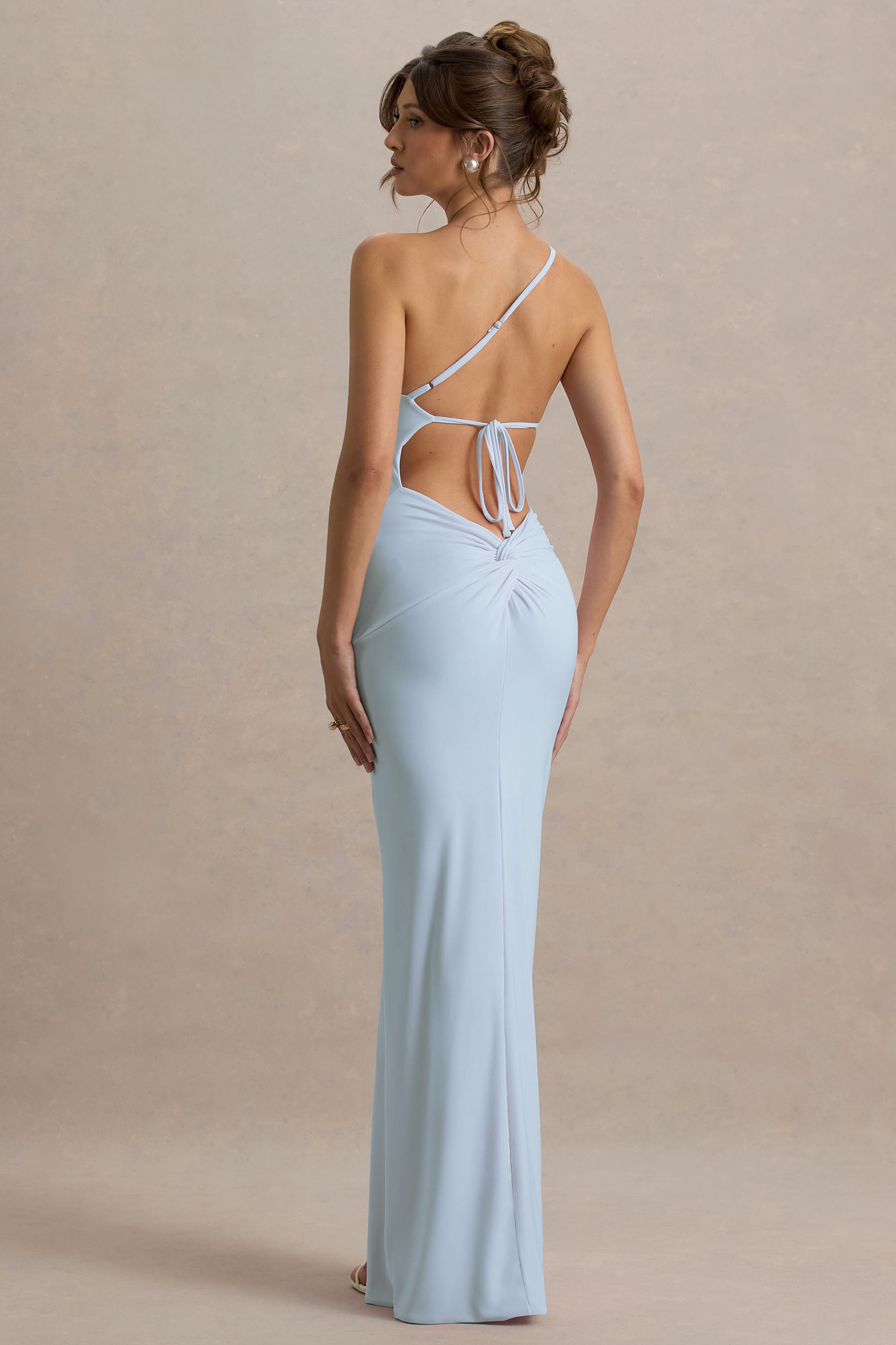 powder blue a line dress Cute A Line Spaghetti Straps Light Blue Glitter Organza Satin Prom Dress, Blue / 0