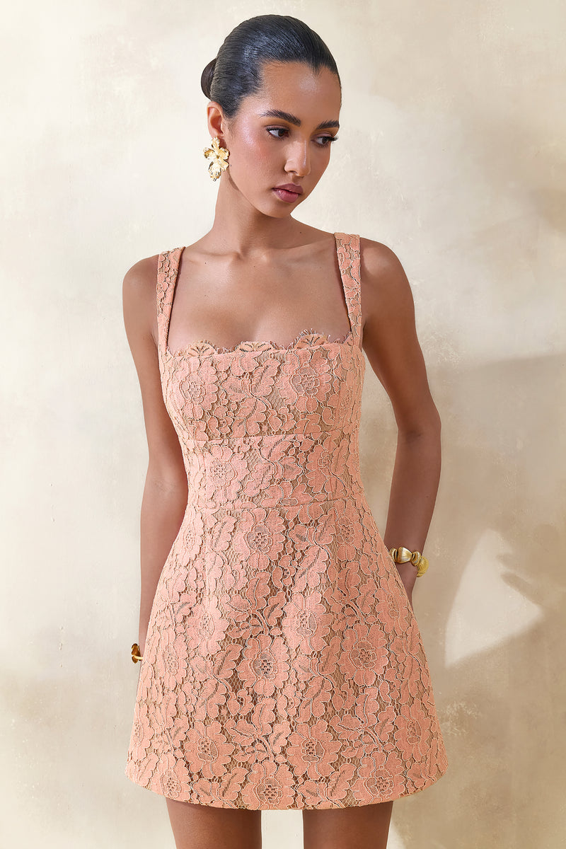 knee length dresses for ladies Adrianna Lace Maxi Dress