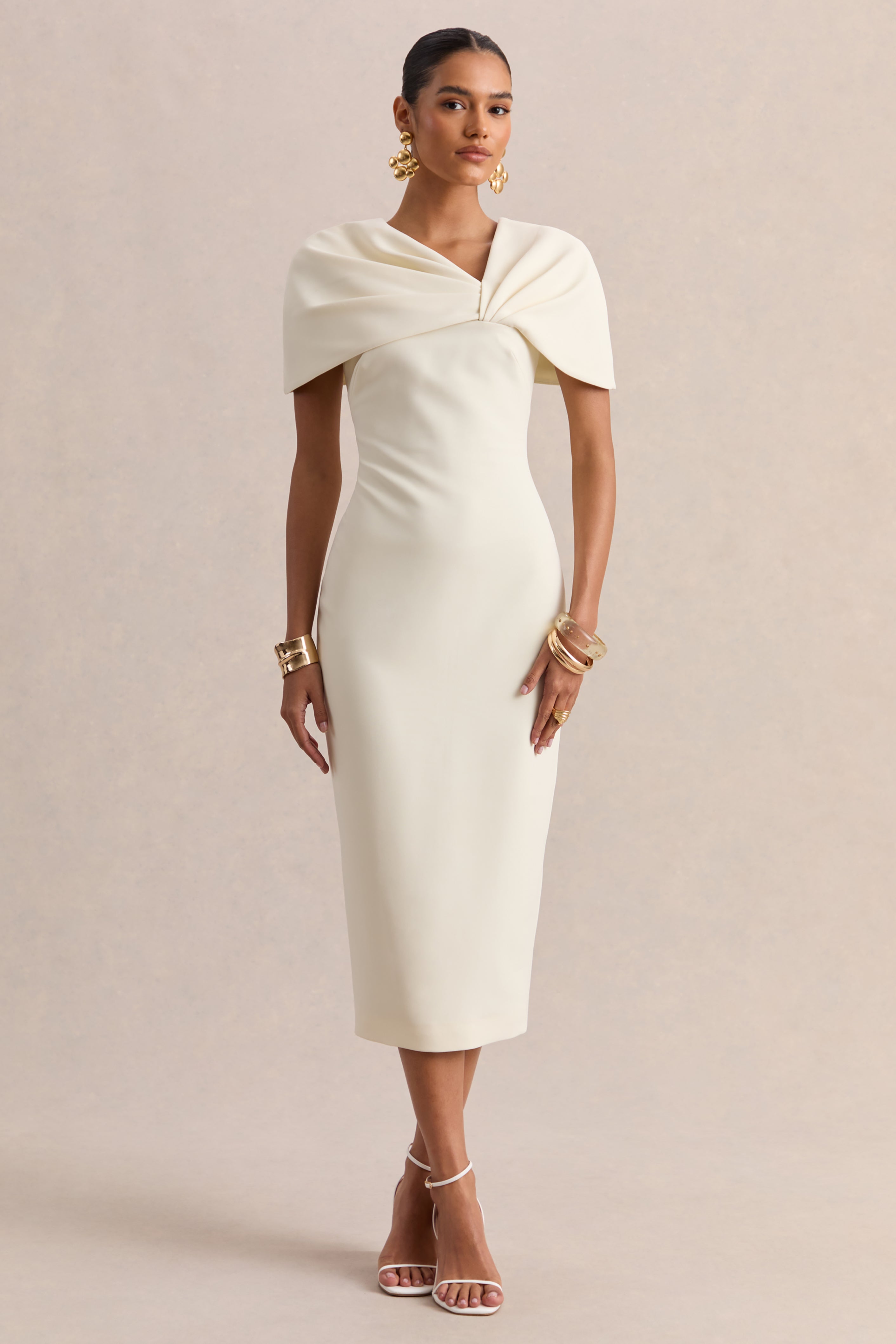cream formal dress for women Novalie Shine bright and stand BADDIE CLUB PLUNGING MINI october_2026_mailer Color:LAPD Navy