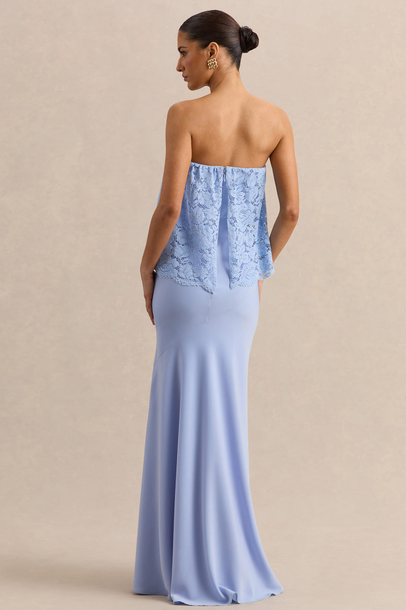 princess polly baby blue dress Blue Bridesmaid Dresses: Dusty, Navy, Light & Royal Blue Styles main image 0