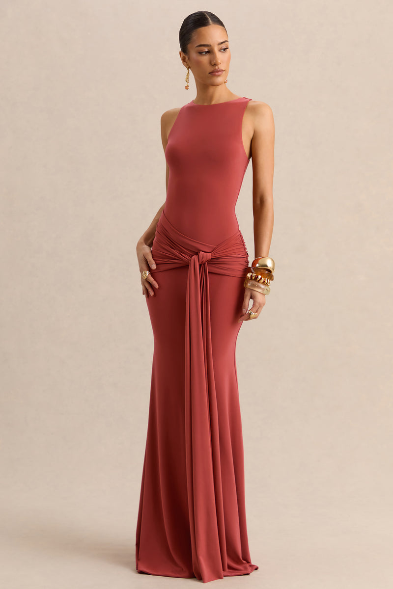 princess polly baby blue dress Brown Satin Off Shoulder A-line Prom Dress, Brown Satin Evening Dress –  Cutedressy main image 0
