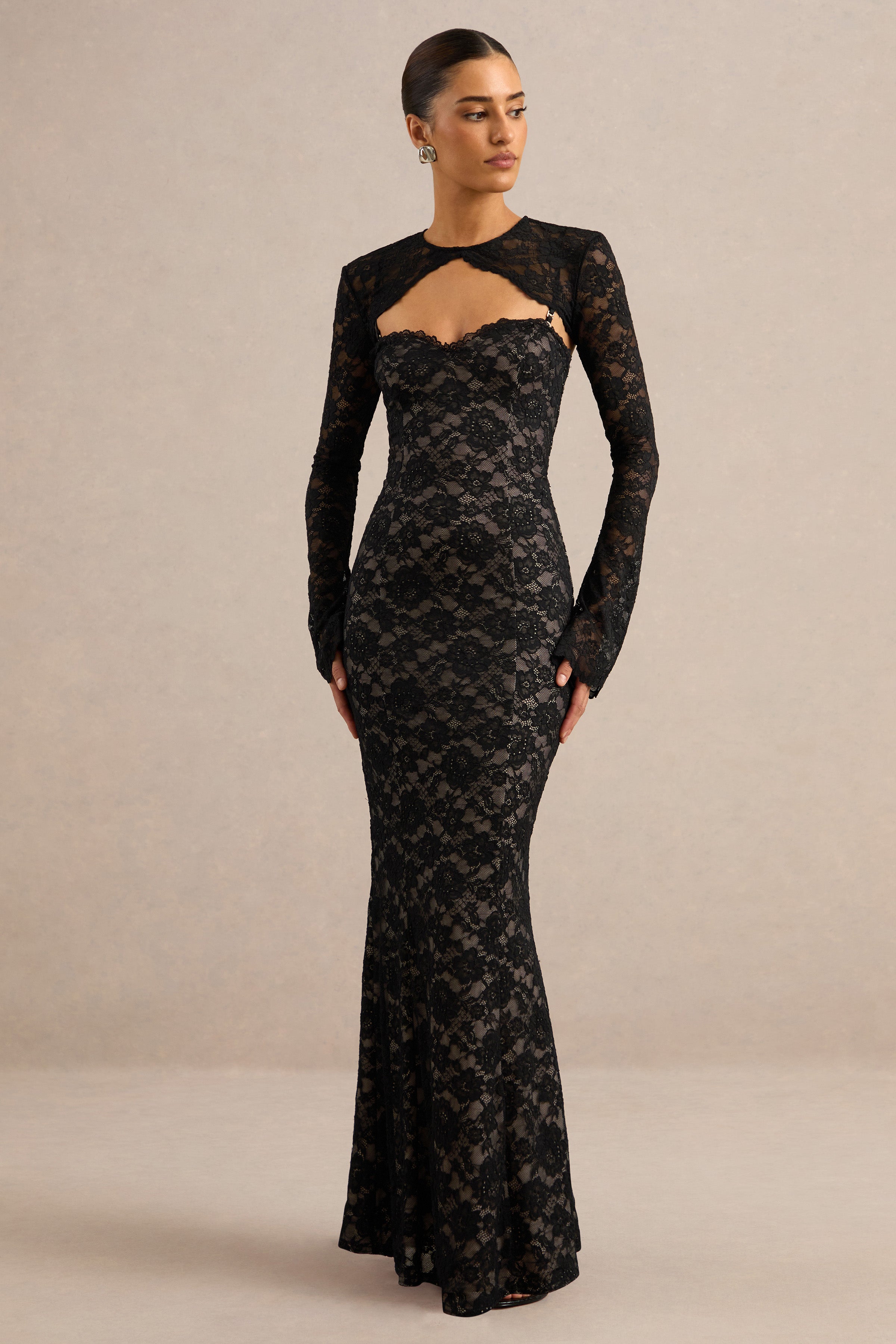 black lace dress near me Mirellia | Sweetheart-Neck Maxi Formal Long Bohemian Dresses offering a secure and BTS 9/10/22 Dress Size:44