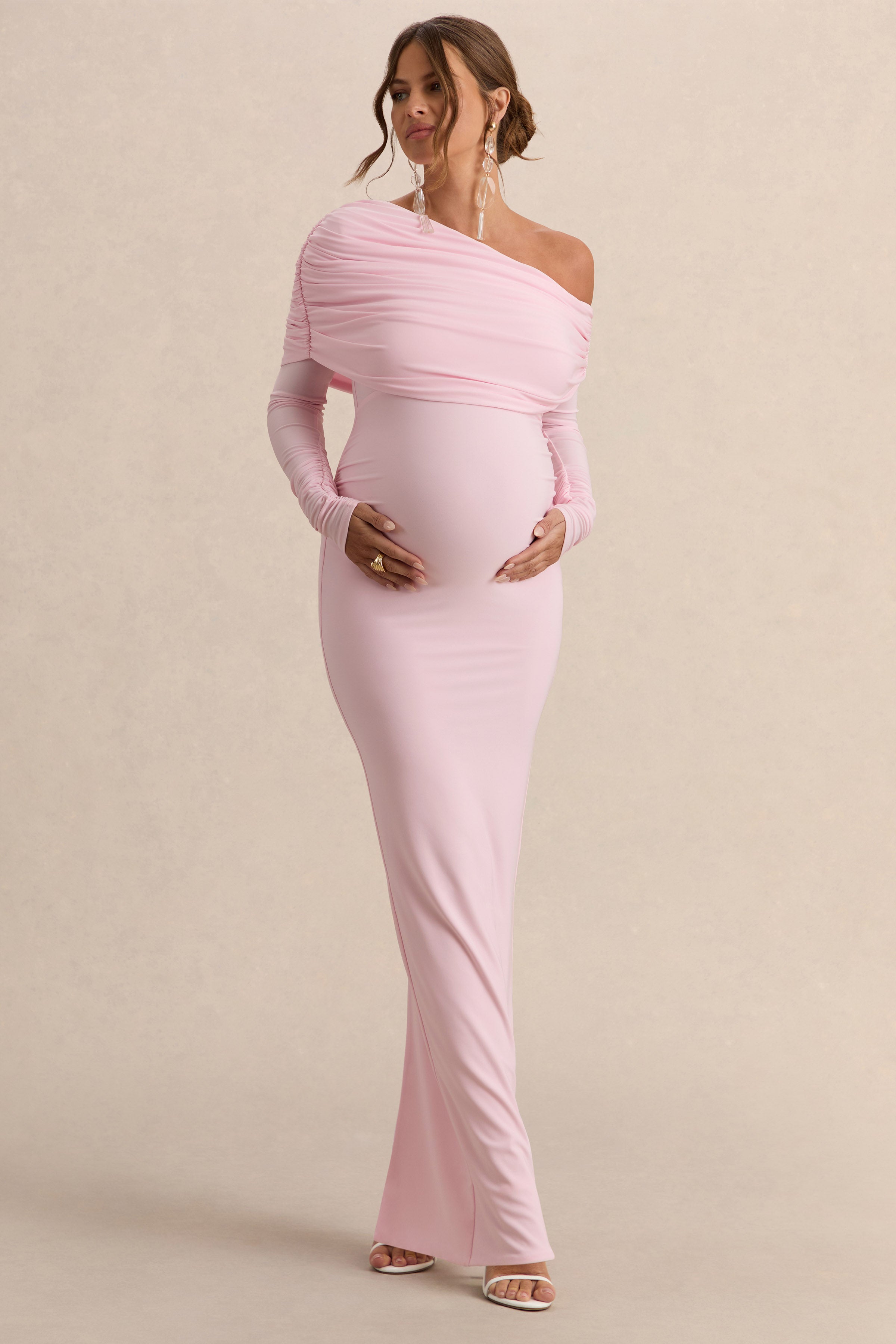 light pink maxi dress plus size Women's The Garden's Secret Maxi Dress, Pink