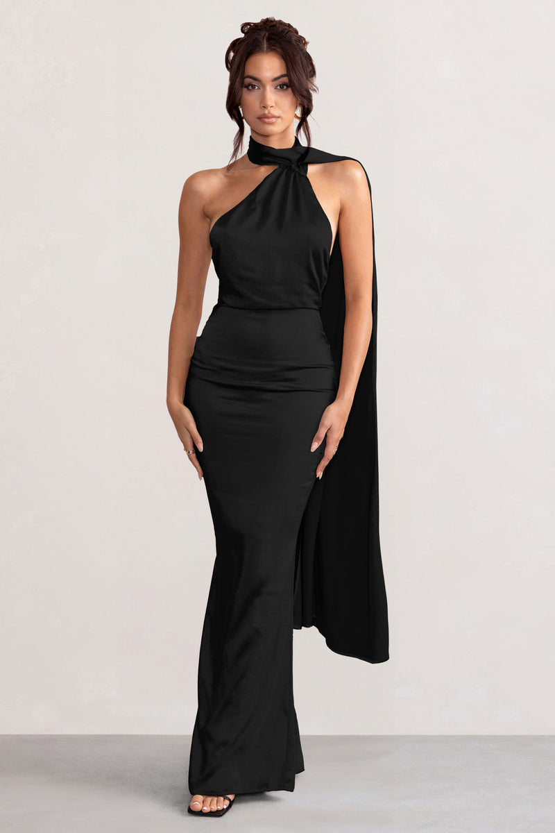 Black shop neck dress