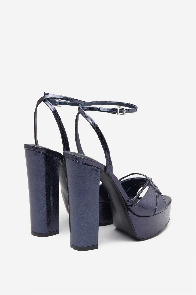 Navy flatform hot sale sandals