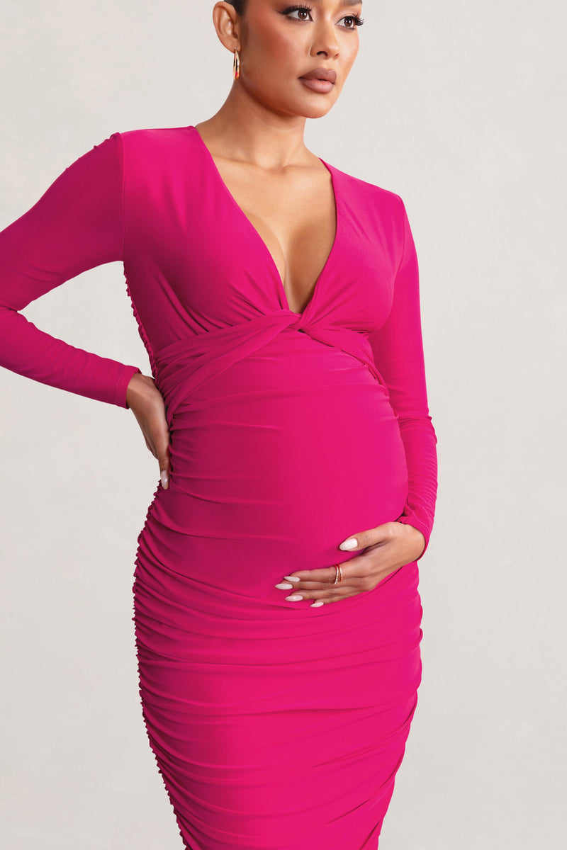 Maternity Pure Body Twist-Front Dress