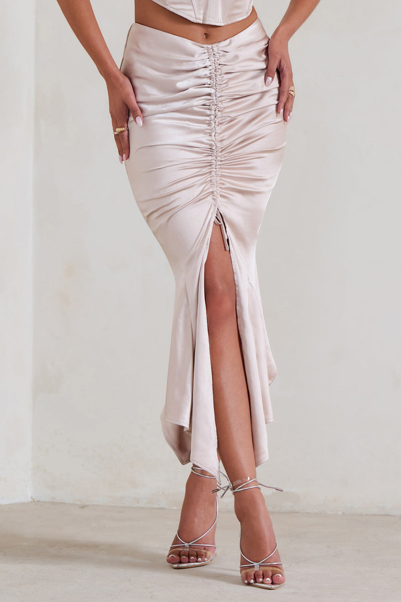 Champagne Maxi Skirt