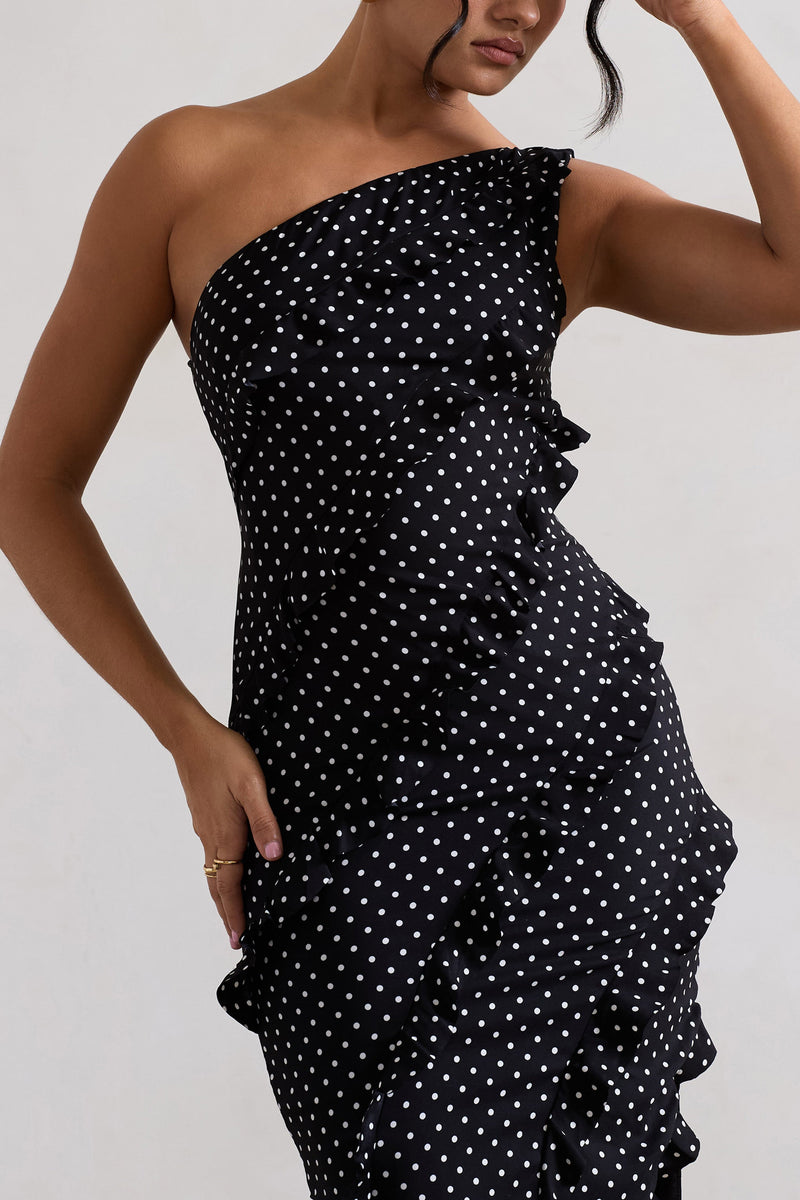 ◆Loulouseoul◆ Pearl Dot Dress Scarf Set Black P0000FPW LPA Polka Dot Scarf Dress | Pickle