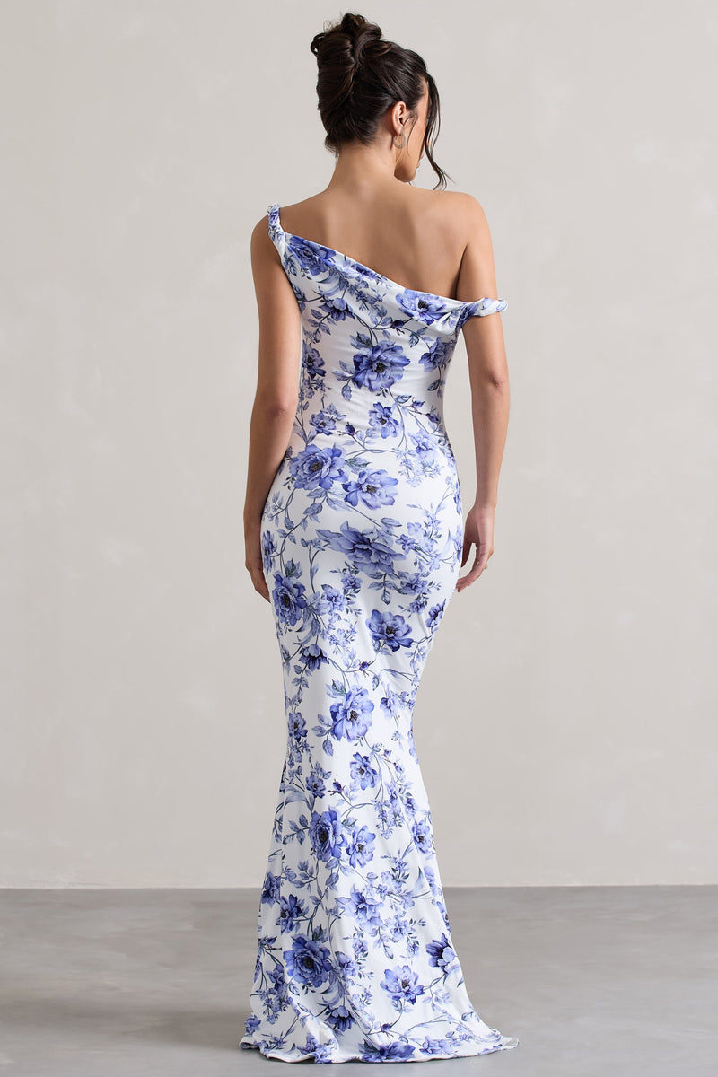 Lita | Leopard Print Twisted Asymmetric Maxi Dress