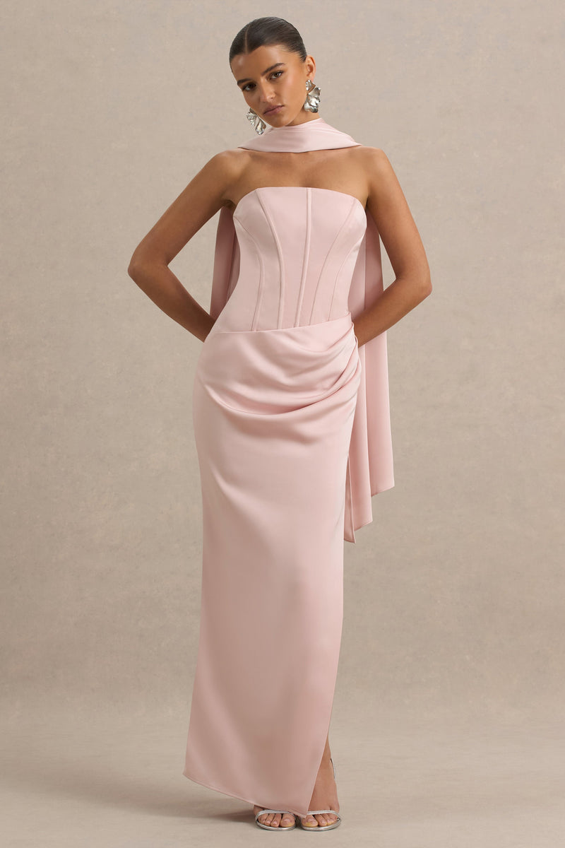 chinese dress ladies Elsa Scarf Satin Maxi Dress main image 0