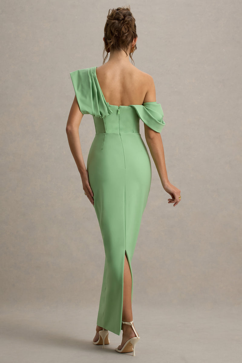 angelina green dress Angelina Green Dress – VELVET CLOTHING CO main image 1