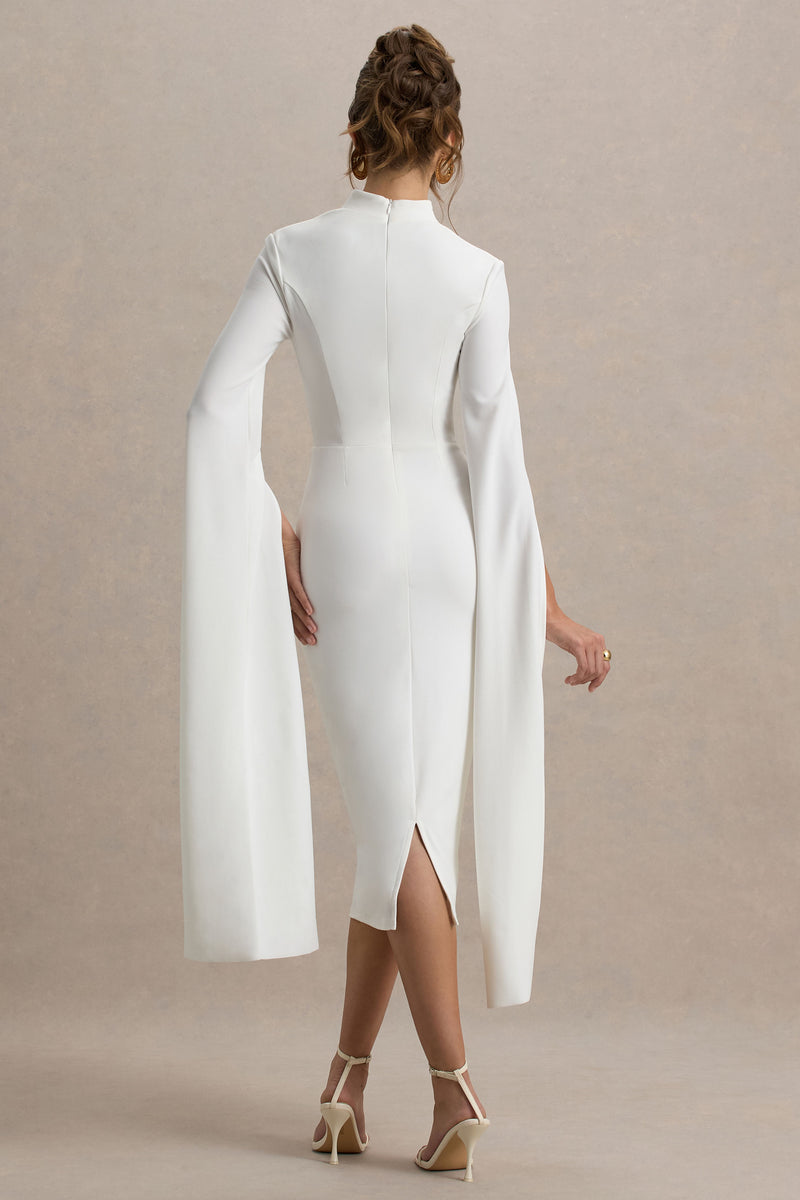 【美品】LAUBE BLANC Narrow line Cape Dress Narrow line Cape Dress – L'AUBE BLANC
