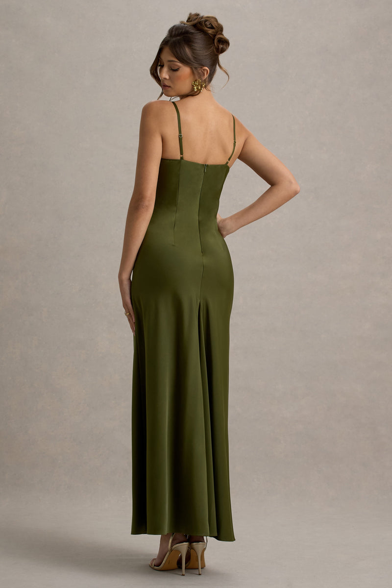 green emerald velvet dress Olive Green Vera Two Way Mini Dress – Aquarius Brand
