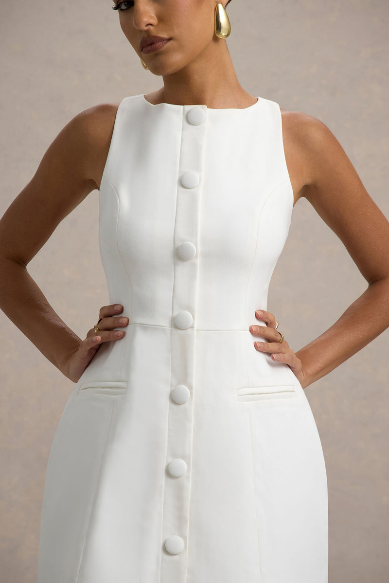 talbot dresses Slim Fit Button Up Women's Tall Shirt in White 6 / Extra Tall / White