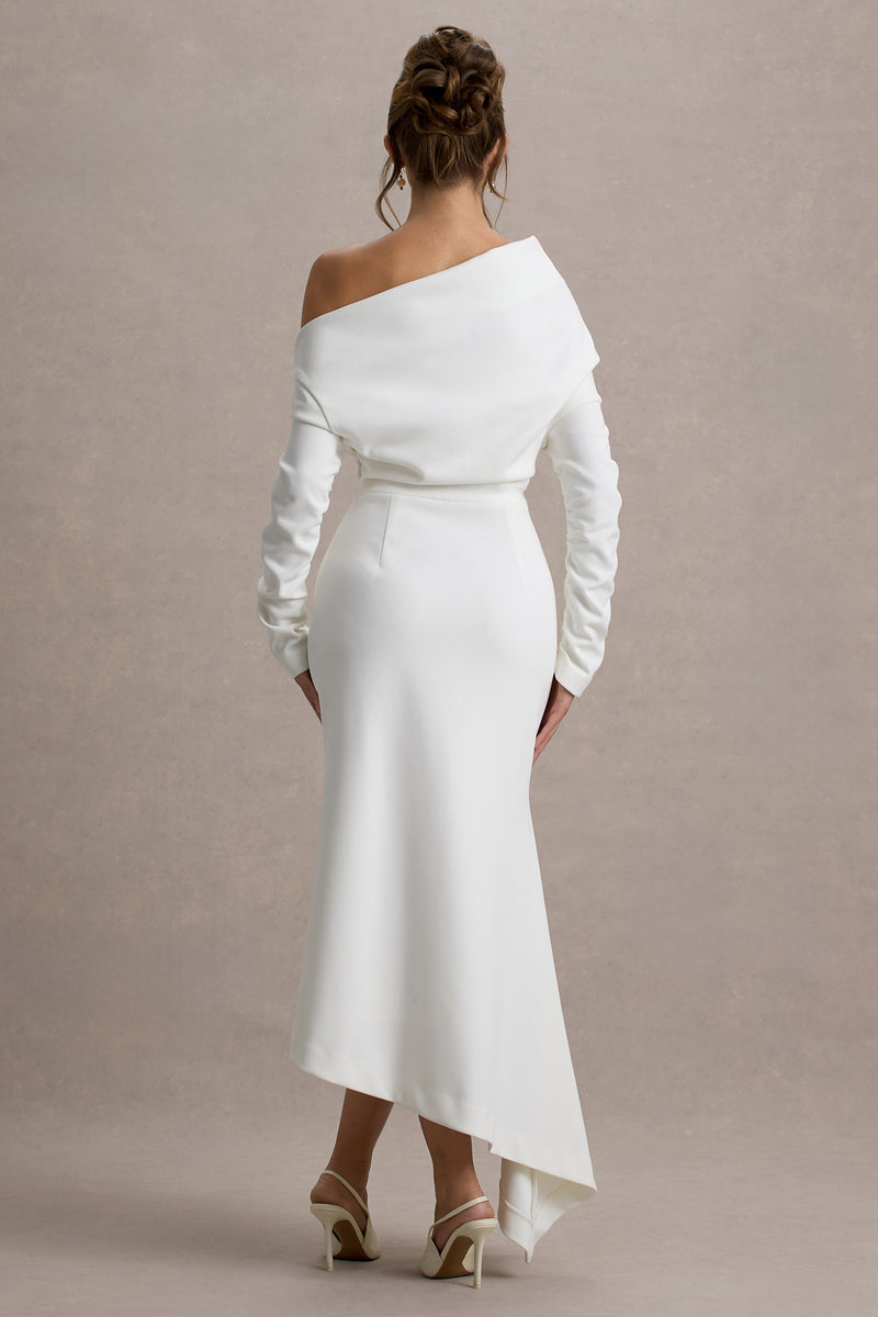 Lou | Pink One-Shoulder Asymmetric Maxi Dress main image 1