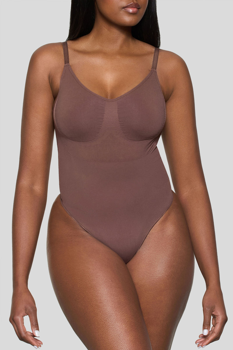 BOOMBA | Cocoa Short-Waisted Thong Shapewear