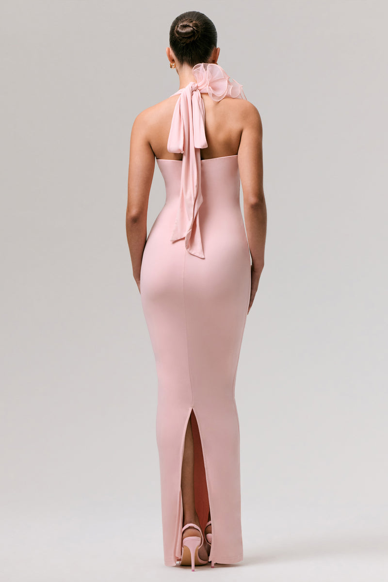 PLUNGE NECK MAXI DRESS LETTERS FROM THE PINK ROOM