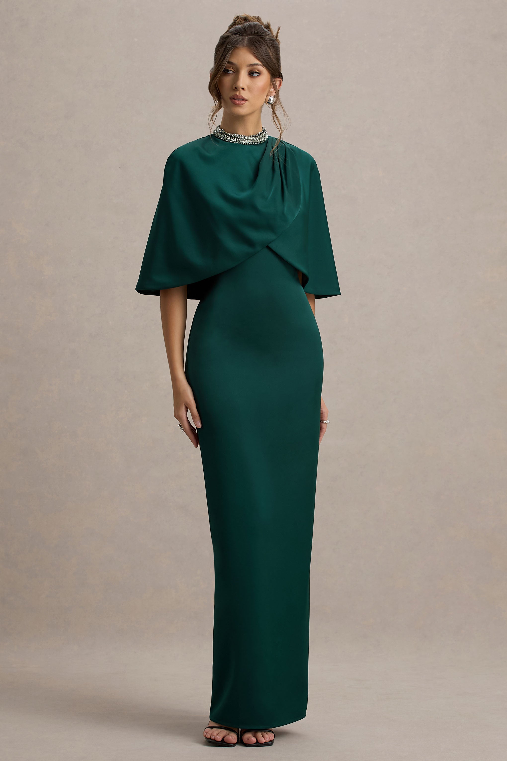 jet set club green dress Diletta | Bottle Cape Maxi – L London CL137478030 Color:Red style_2000420281 26 Beach Dresses And
