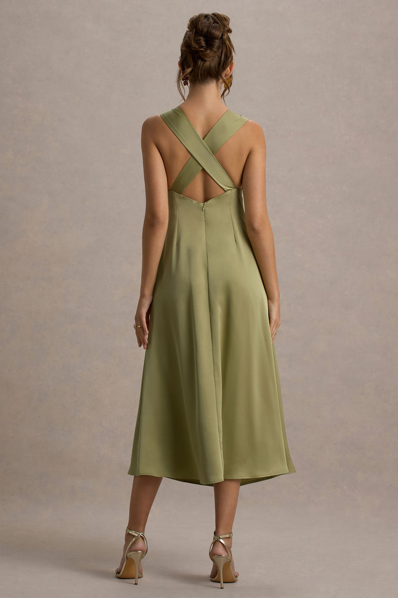 オールインワン・サロペット Loewe Belted Midi Dress With Deep V-Neckline uploaded_image_5_r9u0q_1200x12