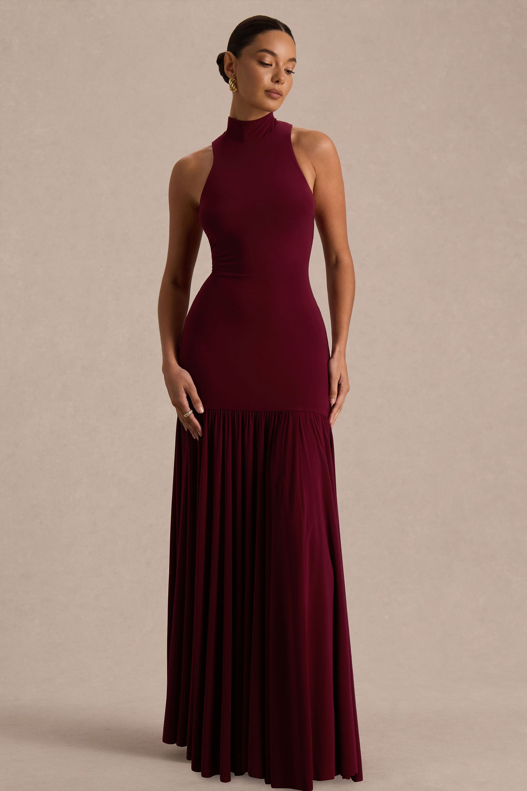 long burgundy dress cheap A-Line Off Shoulder Satin Burgundy Long Prom Dress, Burgundy Long Form