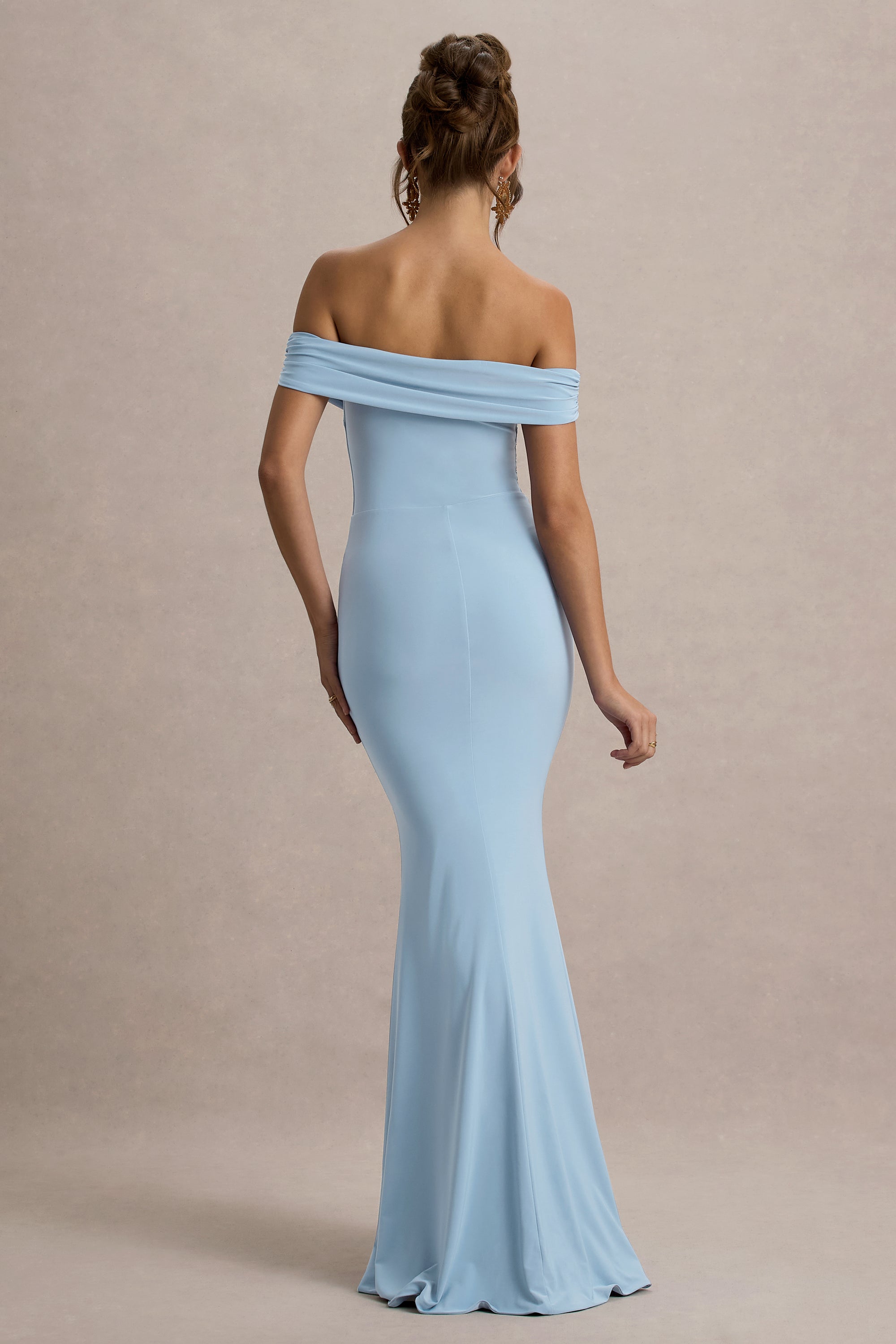 bardot backless dress Delta