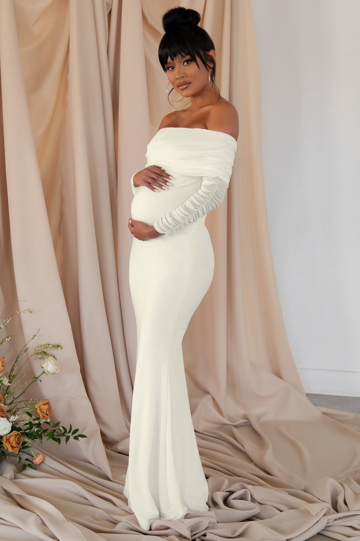 Loving Comfort Maternity Support, White, Large (Dress size 17-20