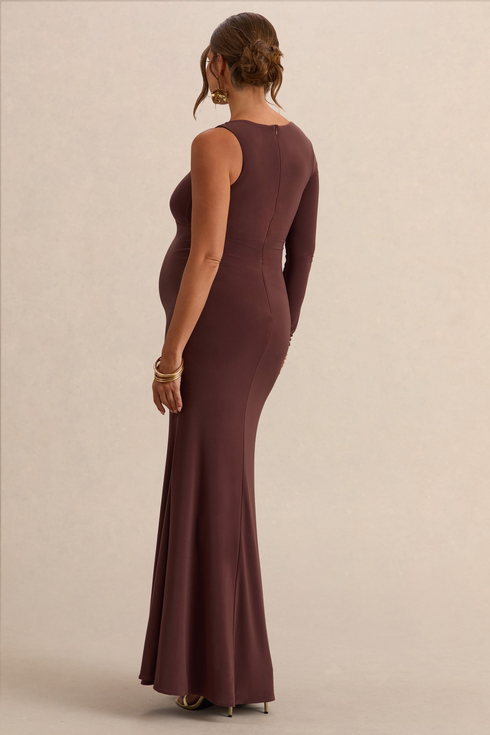 bodycon maternity dress formal MARI GABRIEL Women Maternity Dress Photoshoot Wedding Guest Midi Ribbed Bodycon Ruched Pregnancy Dresses Baby Shower Small Black at Amazon Women's Clothing store