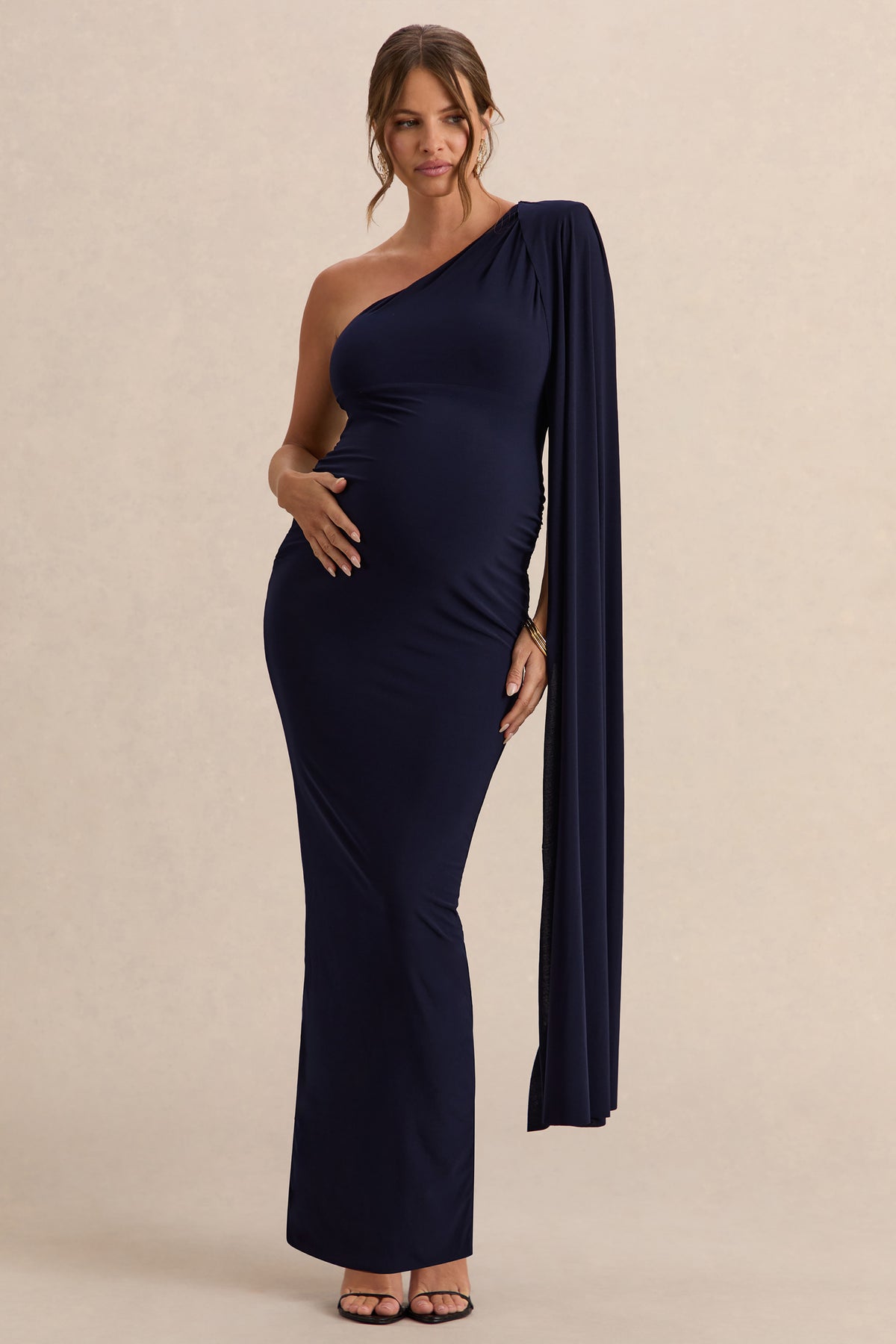 ECM_HR_CL129202015----Amaryllis-Navy-Maternity-One-Shoulder-Maxi-Dress-with-Cape-Sleeve-1.jpg