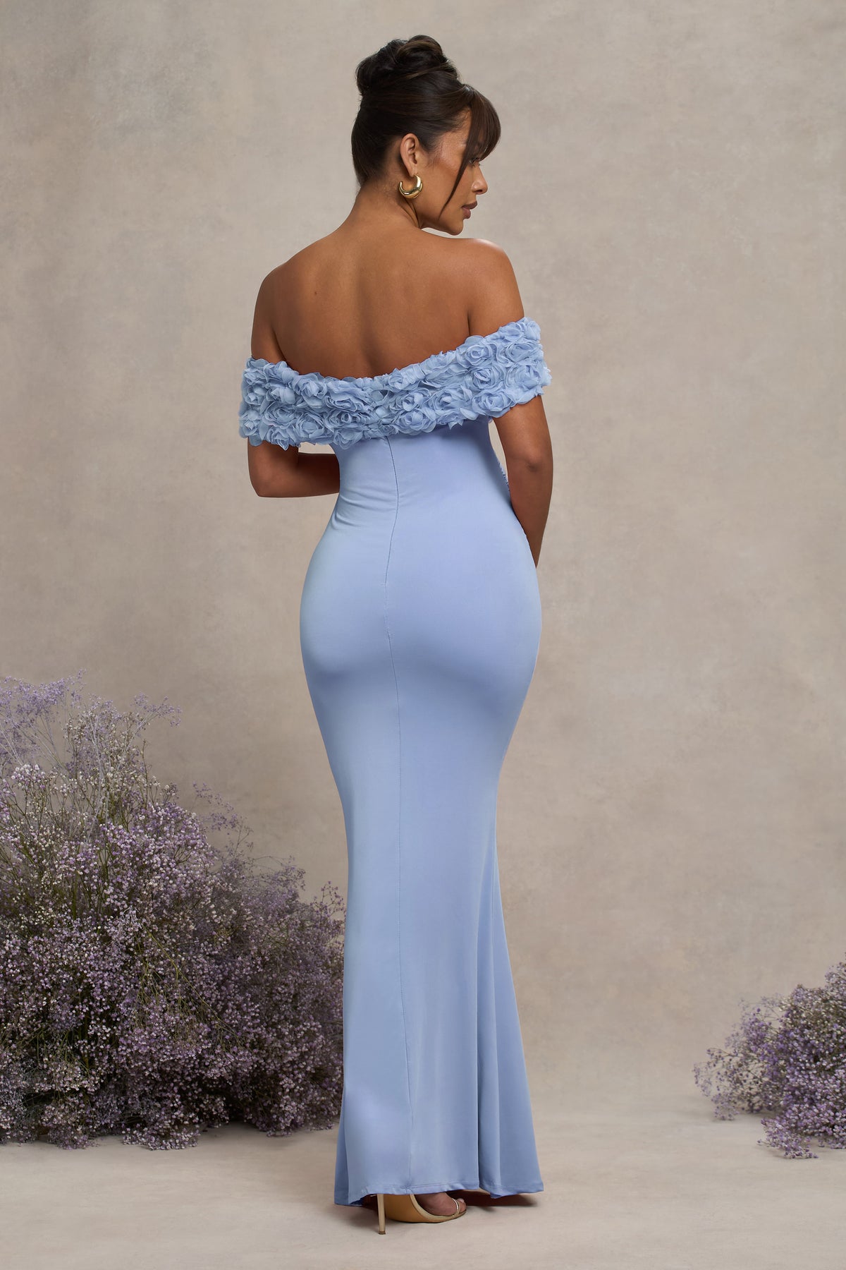 HR_CL129851312 - Inflorescence | Powder Blue Mesh Floral Bardot Maternity Maxi Dress6.jpg