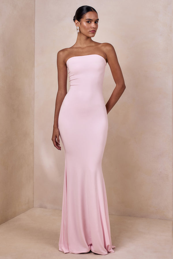 Ceremony | PINK Bandeau Maxi Dress - UK 12 PINK TULLE Ceremony | PINK Bandeau Maxi Dress - UK 12 PINK TULLE