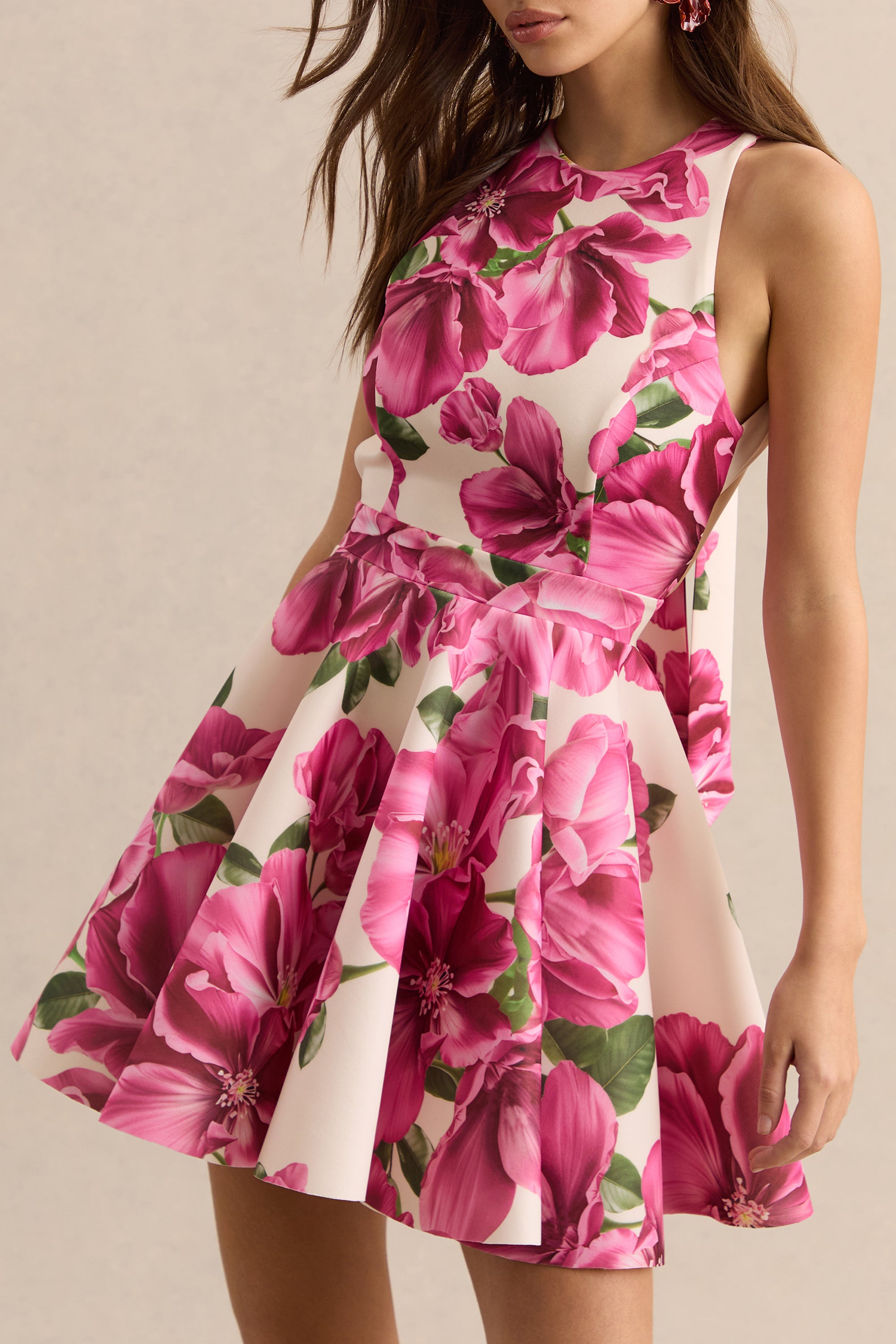 racer neck mini dress AX Paris Women's Multi Boho Border Print Strappy Racer Neck Mini Dress