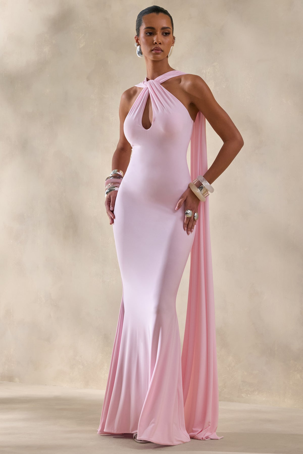 ECM_HR_CL135876081 - Rhoda | Light Pink Twist Halter-Neck Cape Maxi Dress 1.jpg