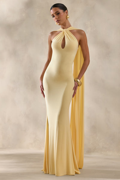 compliment me maxi dress lemon Rhoda _related_sunsets-escape-magic-hour-crepe 146 cm / 57.48 Long Formal Prom Dress Size:8.5 US