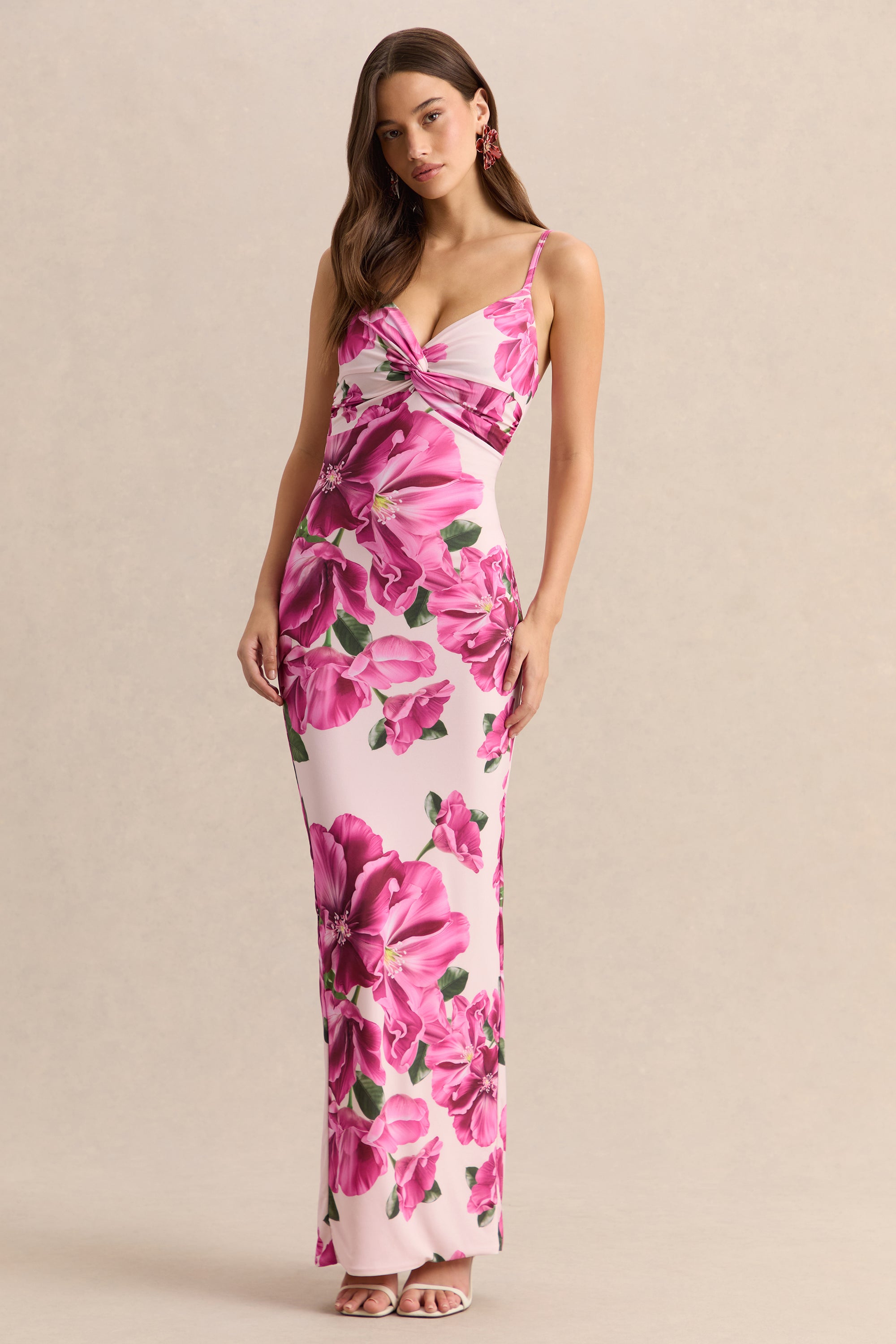 hibiscus print maxi dress Rosalyn Yellow Hibiscus Print Maxi Dress - US 14