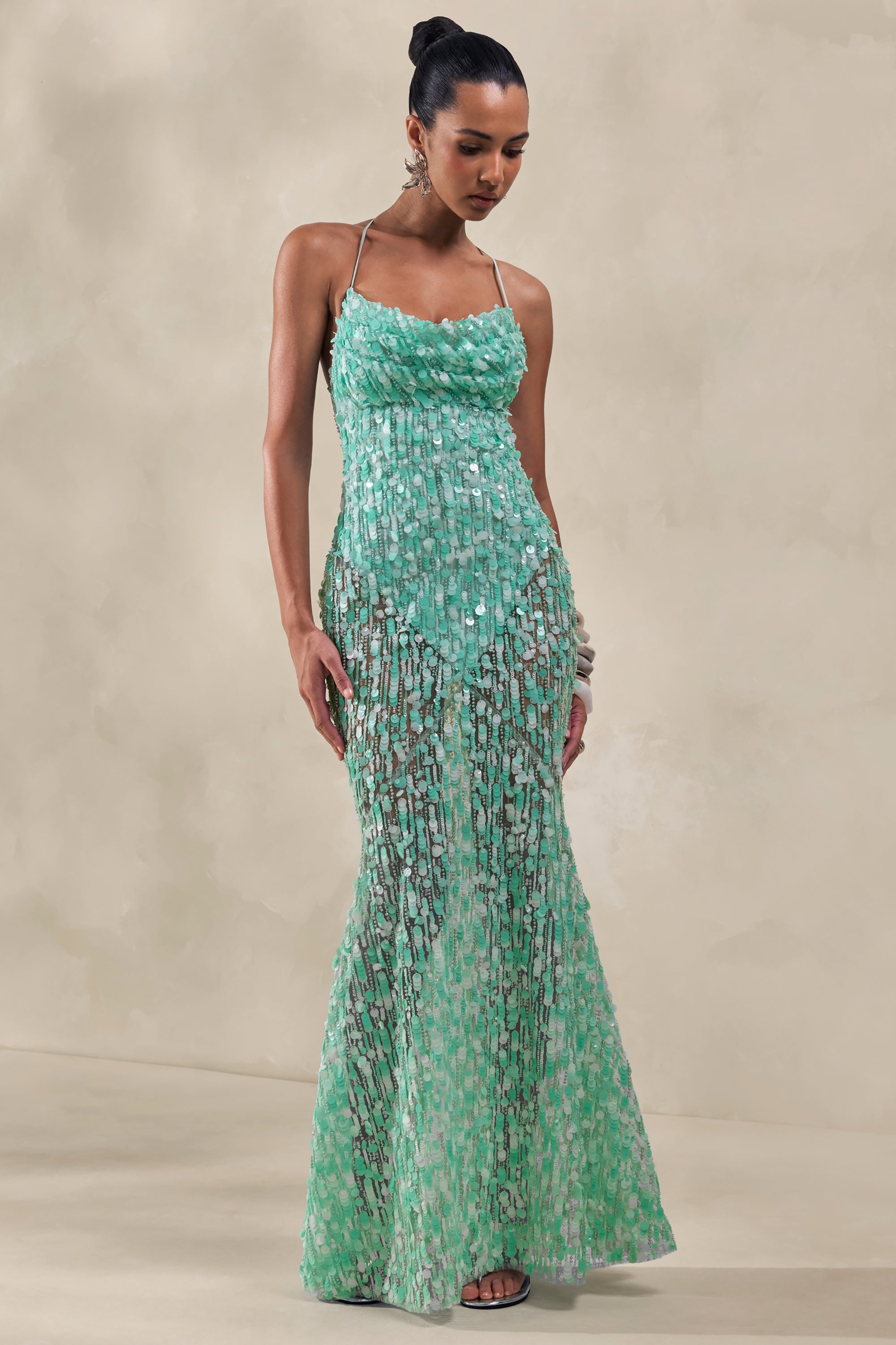 turquoise glitter dress US 2 / TURQUOISE