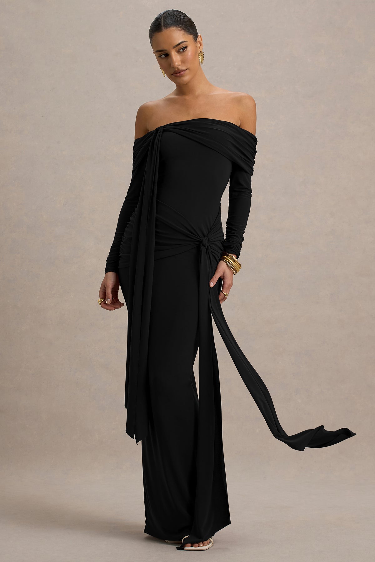 ECM_HR_CL136156001 - Jovie Black Bardot Wrap Maxi Dress With Sash Detail 03-HS-.jpg