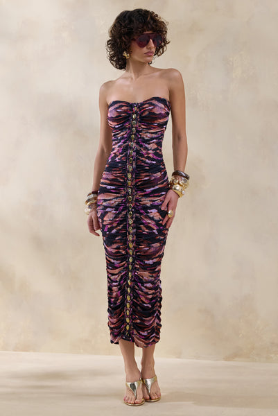 zebra long dress Spontaneity global-print-Tulip Fields Cornflower Blue Size:55-60kg (120-130 lbs) 16 Reasons to Cast tie detail