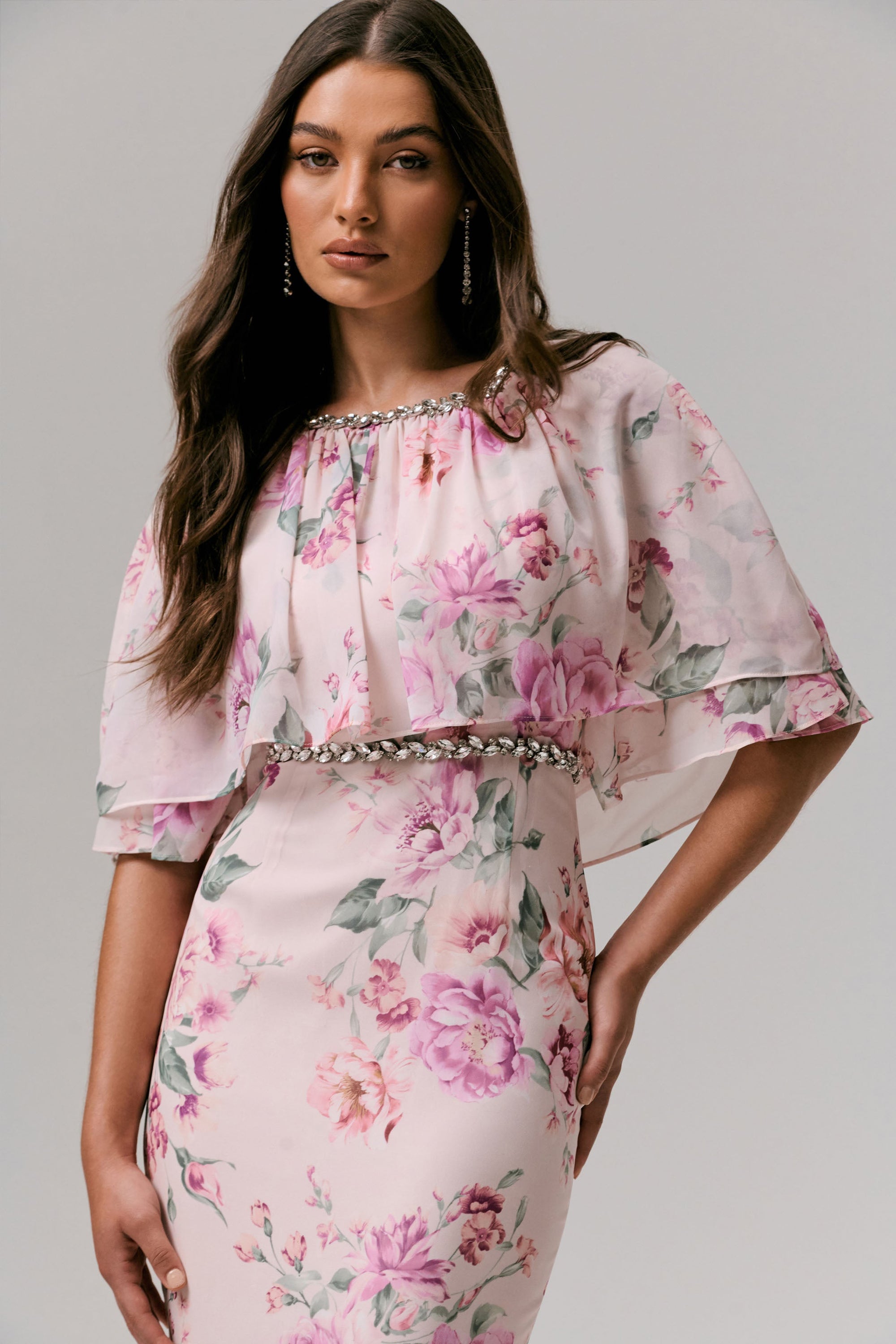 pink floral dress near me Pink Floral Maxi Dress - All Dresses