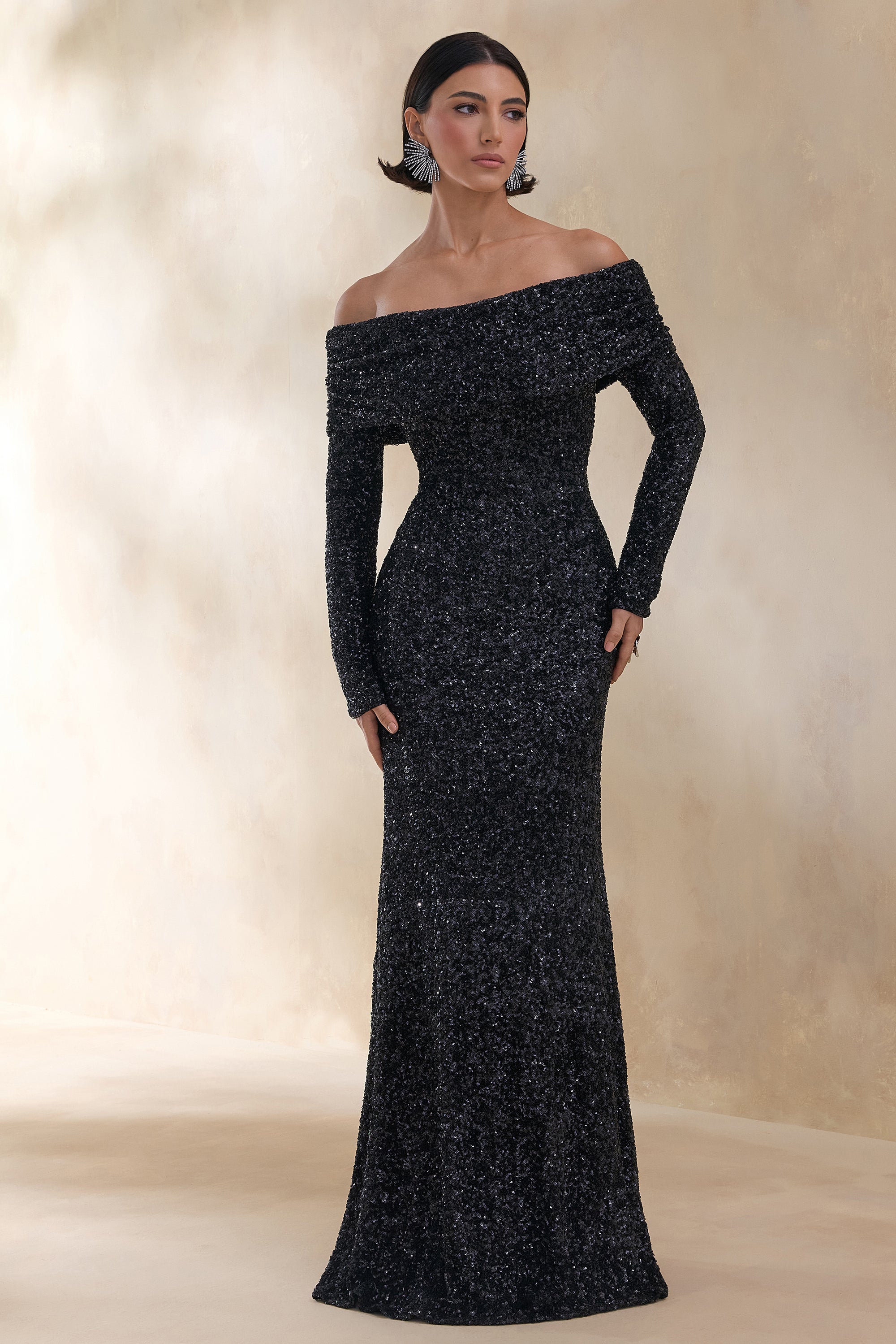 black sparkly long sleeve maxi dress Amazon.com: XUNRYAN Sequin Dresses Women Sparkly Wedding Guest Long Bell Sleeve Maxi Dress Fishtail Evening Party Prom Ball Gown Outfit Black : Clothing, Shoes & Jewelry