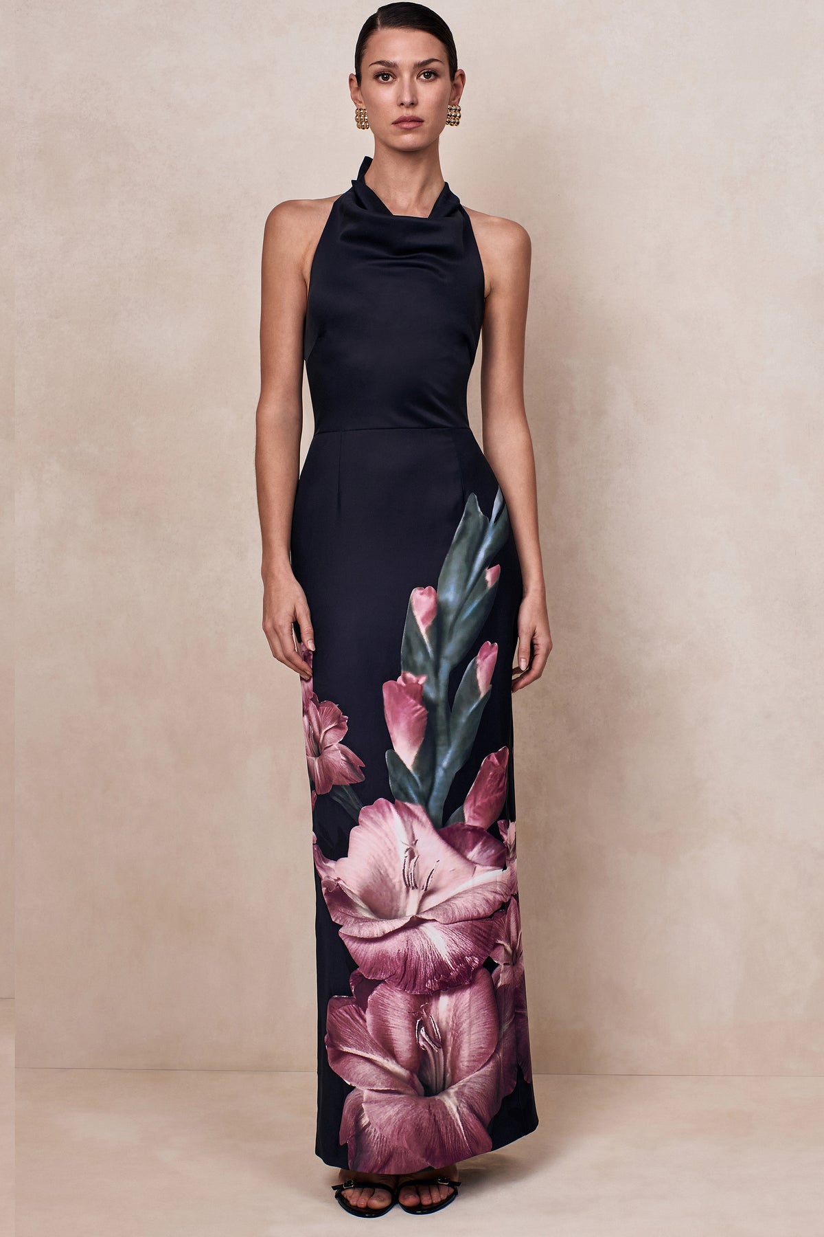 ECM_CL136775448 - Palatial _ Pink Border Print Halter-Neck Cowl Maxi Dress 01.jpg