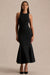 HR_CL136778002 - Sally Black Crew-Neck Midi Dress With Drop Waist And Pleated Detailing 01.jpg