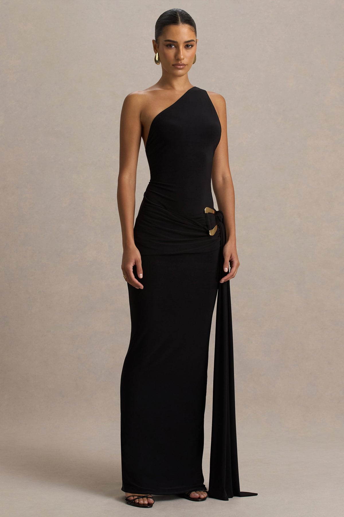 body fit maxi dress Black Off Shoulder Maxi Dress