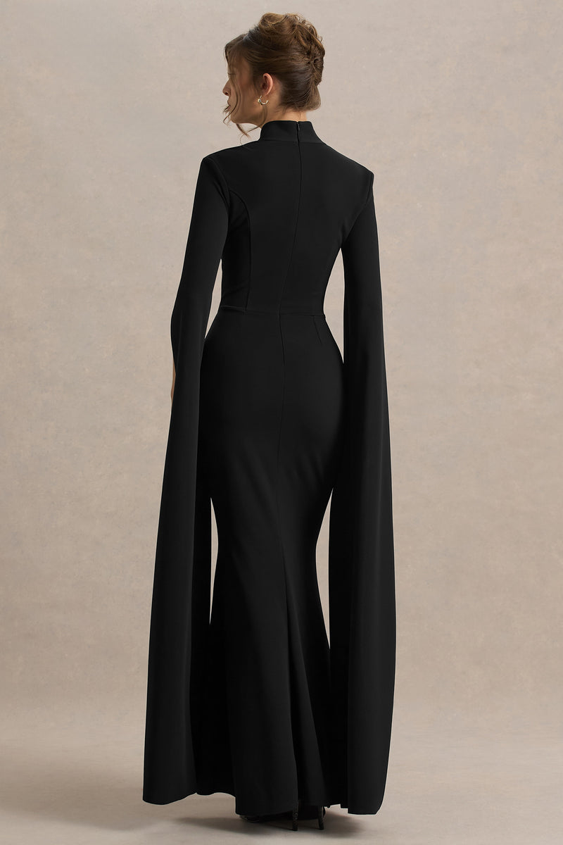HR_CL136944002 - Esme Black Square-Neck Maxi Dress With Cape Sleeves06.jpg