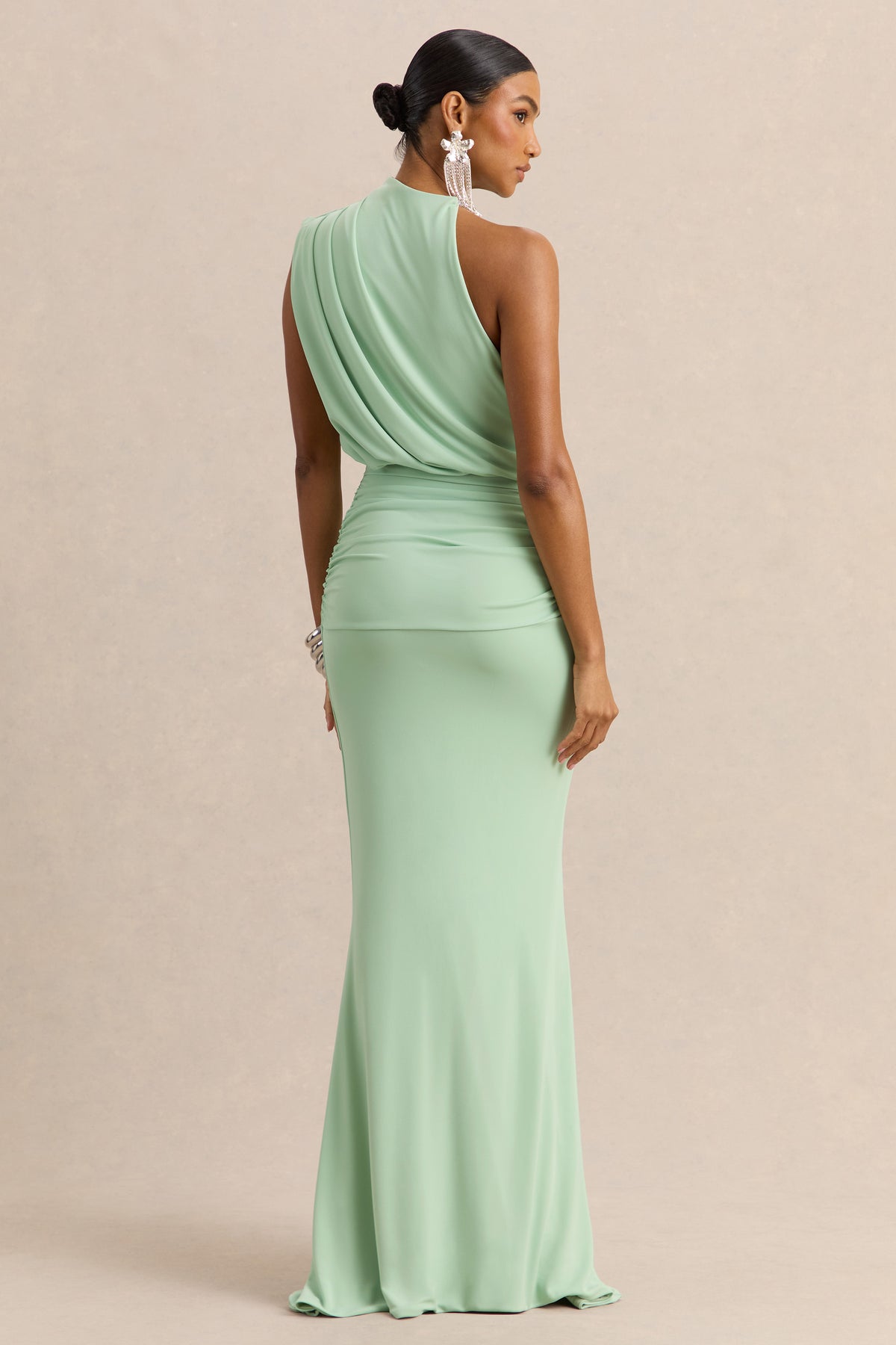 Umaira | MINT High-Neck Maxi Dress - UK 6 MINT Umaira | MINT High-Neck Maxi Dress - UK 6 MINT