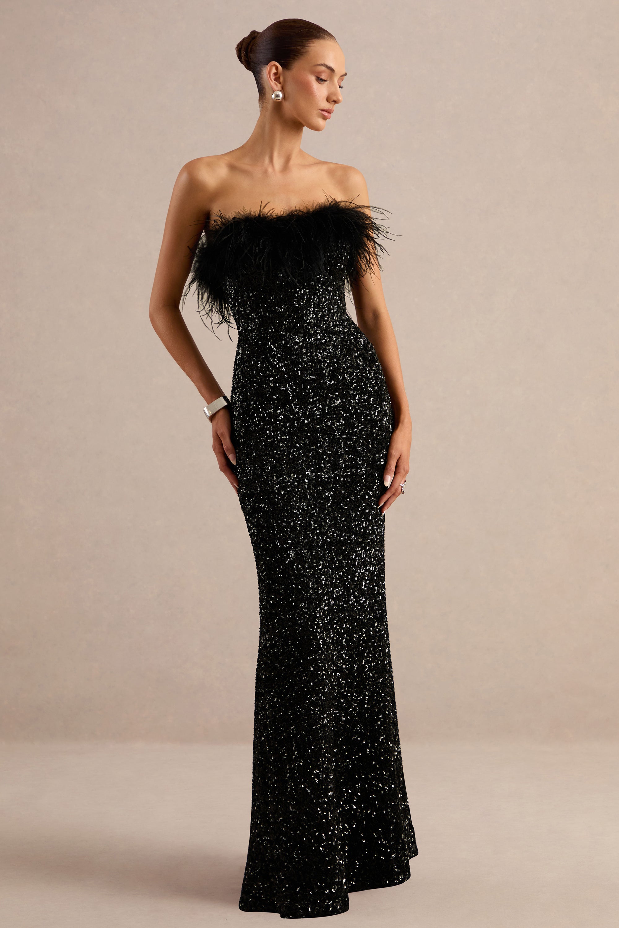ECM_HR_CL137047002 - Daze _ Black Sequin Bandeau Maxi Dress With Feather-Trim 2.jpg