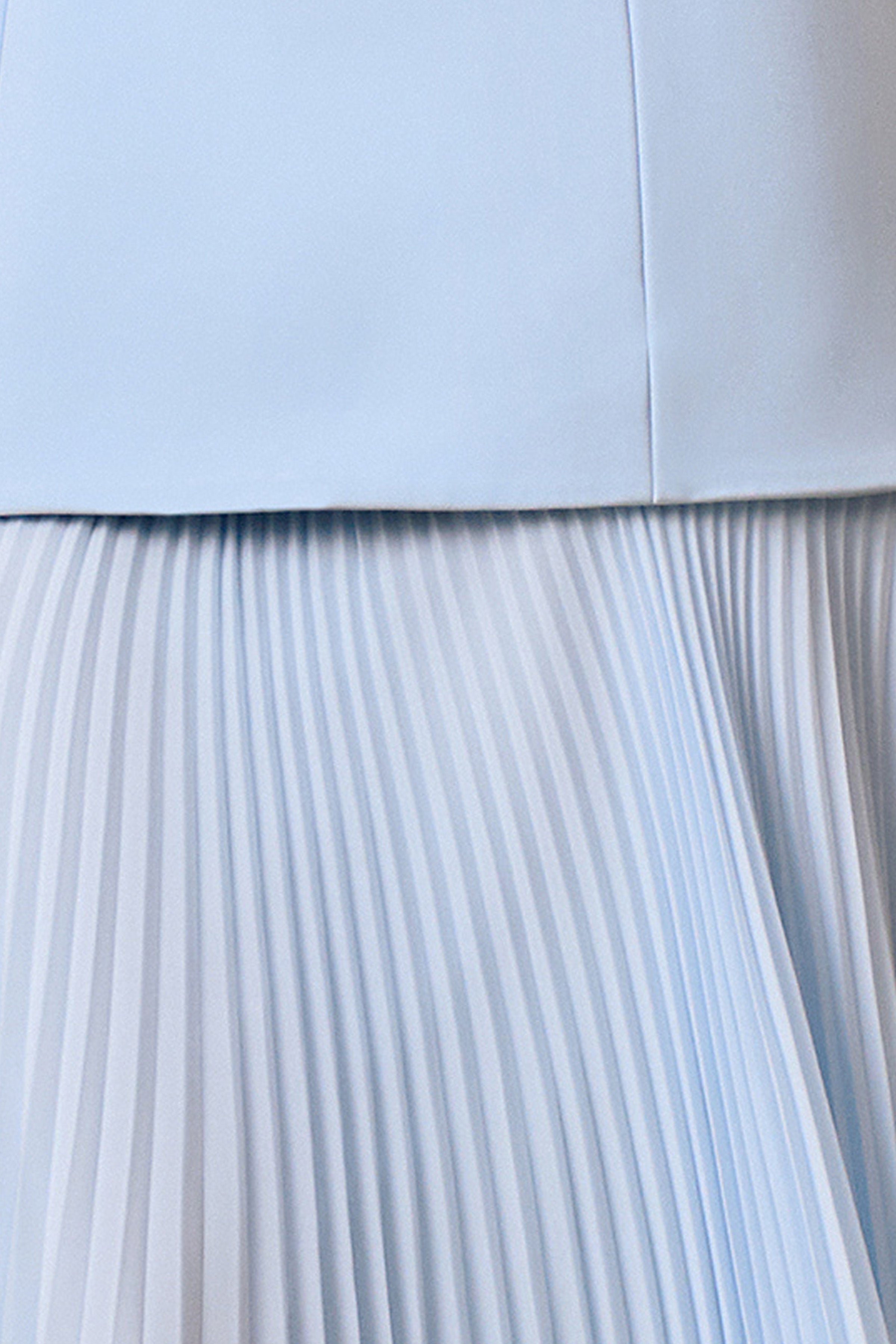 Hadley | Powder Blue Boat-Neck Maxi Dress With Drop-Waist – Club L