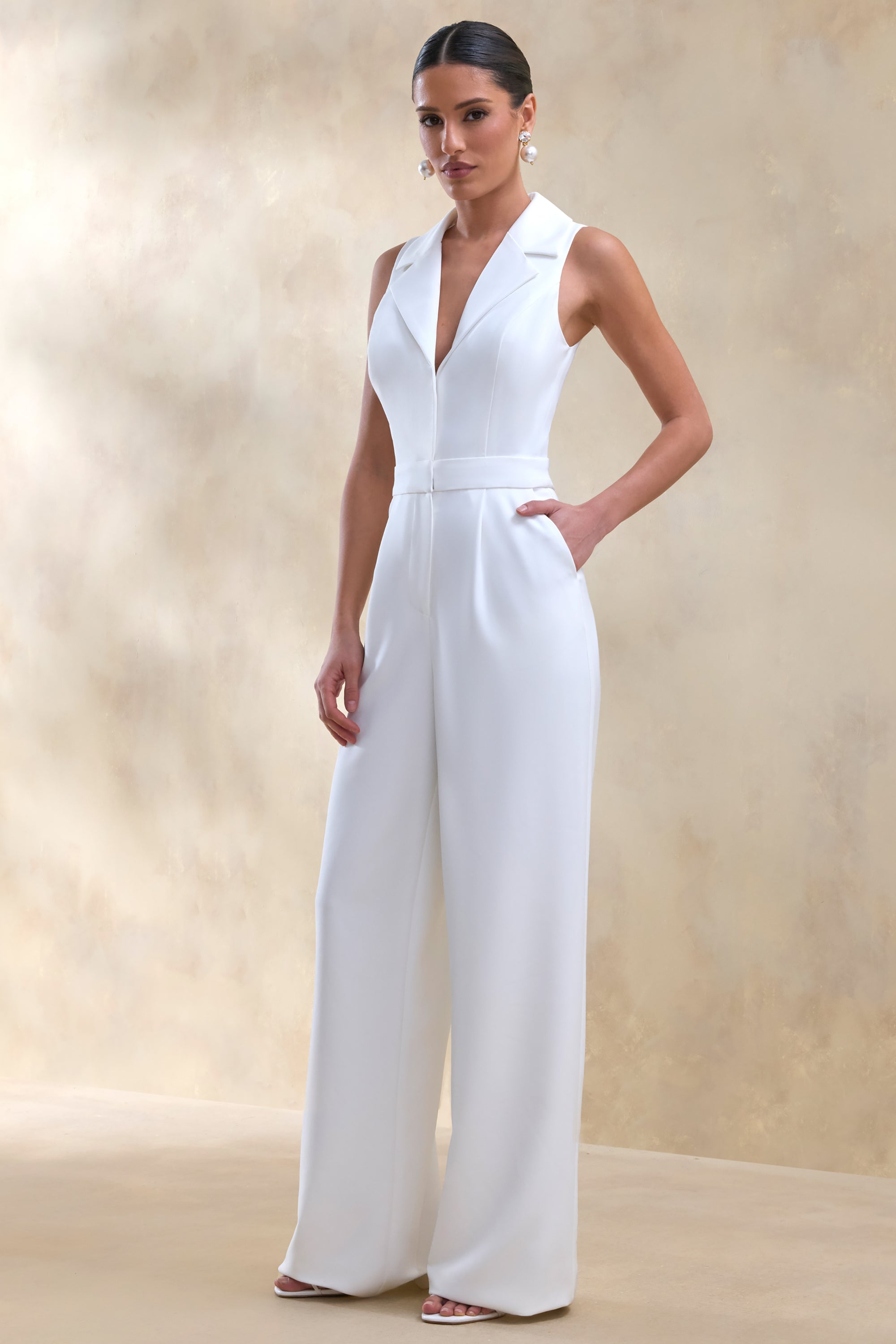 white party dresses and jumpsuits US 2 / WHITE