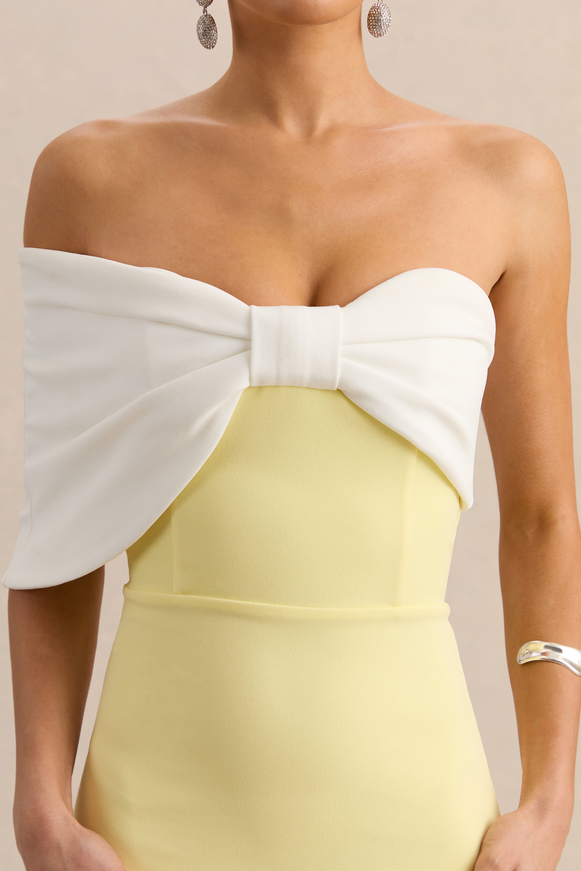white lemon dress Victoria Smocked Girls model is wearing size small All I Wanted Was This