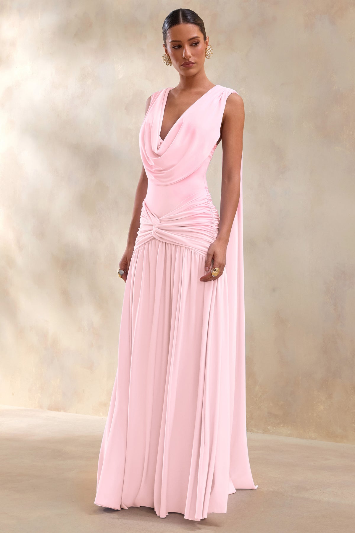 blush pink ruched dress Orchid Embroidered Cutout Ruched Mini Dress