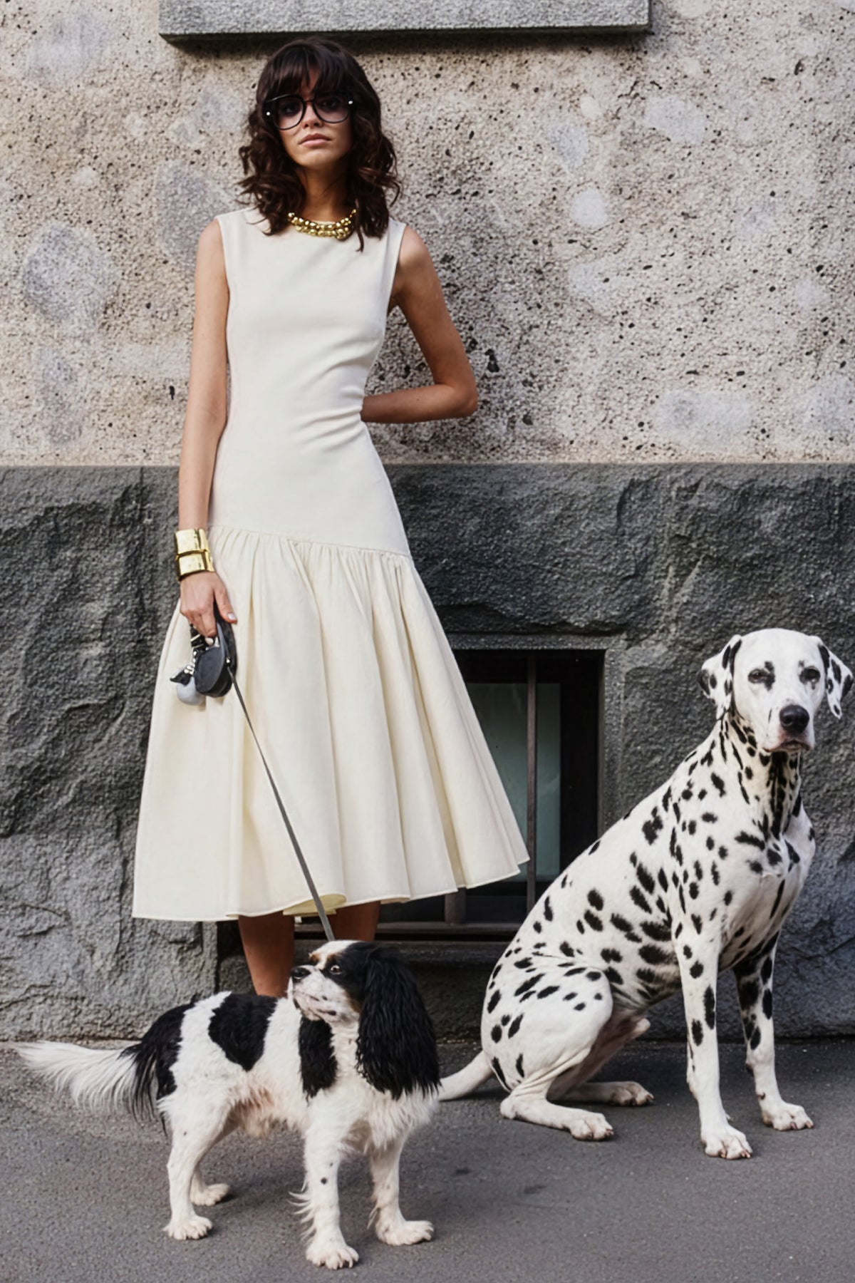 boat neck white dress midi Fantasia | Cream Boat-Neck Midi Dress With Asymmetric Drop-Waist